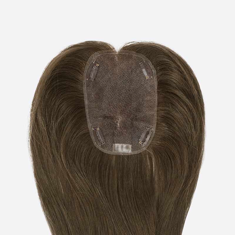 Women’s Hair Replacement System Is Human Hair Topper Hand-Tied