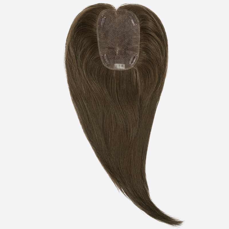 Women’s Hair Replacement System Is Human Hair Topper Hand-Tied
