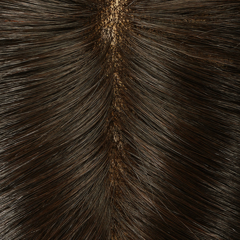 Women’s Hair Replacement System Is Human Hair Topper Hand-Tied