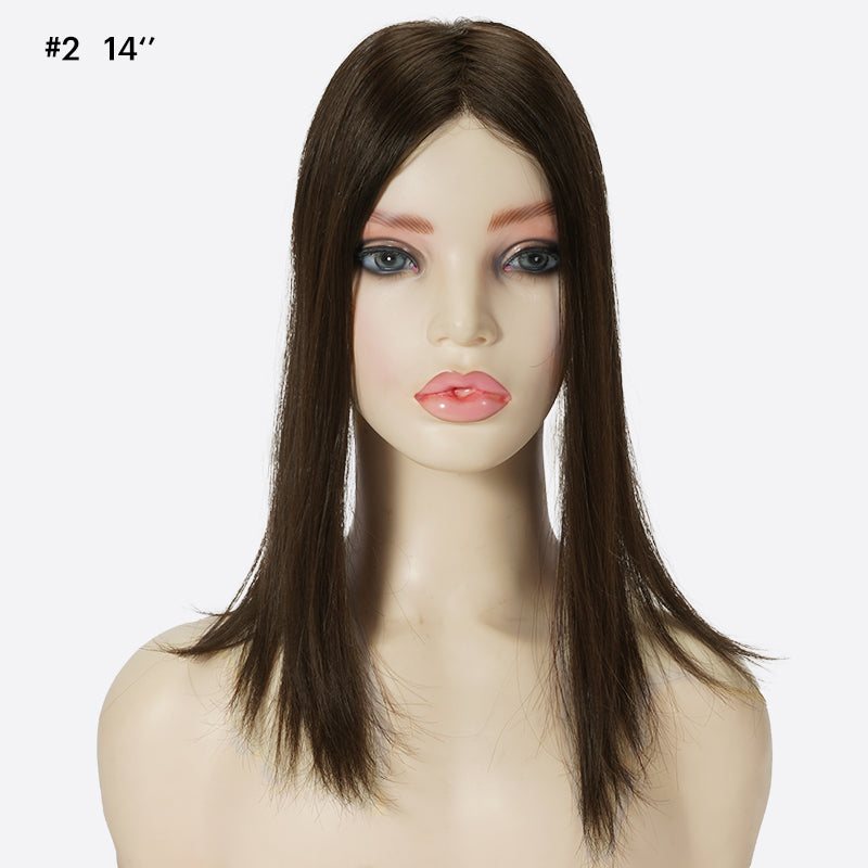 Women’s Hair Replacement System Is Human Hair Topper Hand-Tied