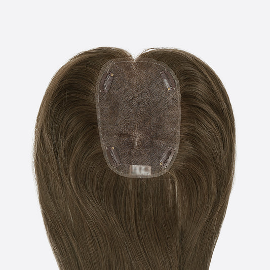 Women’s Hair Replacement System Is Human Hair Topper Hand-Tied