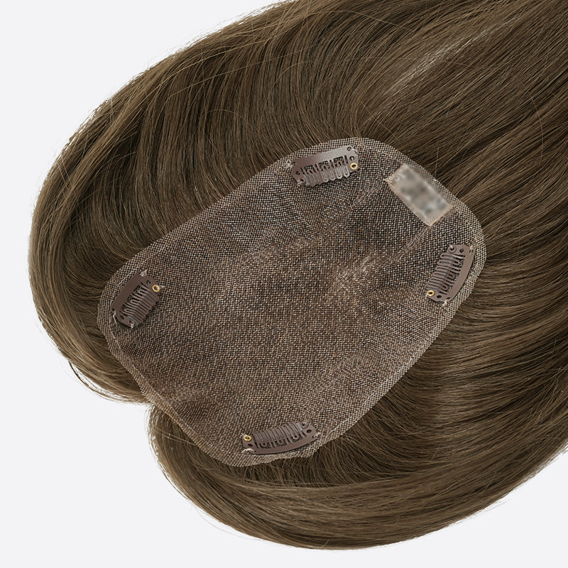 Women’s Hair Replacement System Is Human Hair Topper Hand-Tied